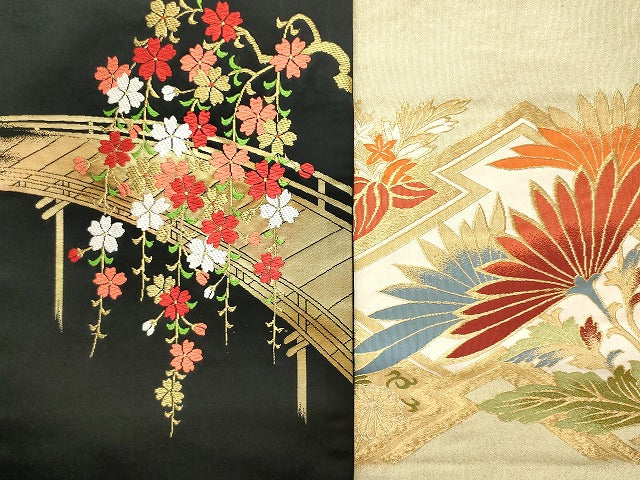 平和屋本店■名古屋帯 まとめて100点 蝶 薔薇 花柄 野葡萄 手描き 駒刺繍 金銀糸 など 着用可能多数 未使用品あり 全て正絹 se4162