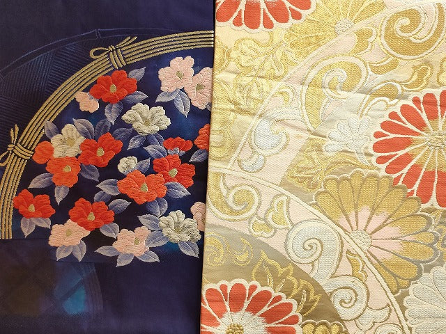 平和屋本店■名古屋帯 まとめて100点 蝶 薔薇 花柄 野葡萄 手描き 駒刺繍 金銀糸 など 着用可能多数 未使用品あり 全て正絹 se4162