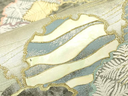 平和屋着物▼袋帯　螺鈿　風姿花伝　金銀糸　正絹　逸品　DABG0852az
