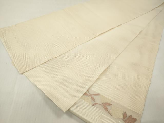 平和屋着物＊夏物　太鼓柄袋帯　蔦の葉花文　正絹　逸品　DABF0416ea