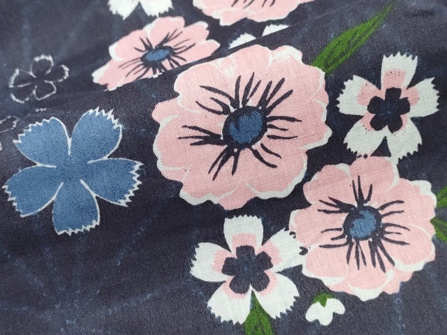 平和屋着物∴夏物　浴衣　舞花文　綿　逸品　未使用　CABH1561ng