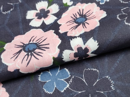 平和屋着物∴夏物　浴衣　舞花文　綿　逸品　未使用　CABH1568ng