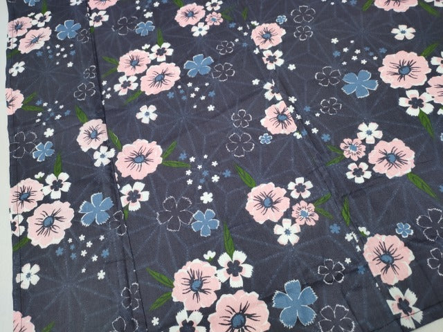 平和屋着物∴夏物　浴衣　舞花文　綿　逸品　未使用　CABH1566ng