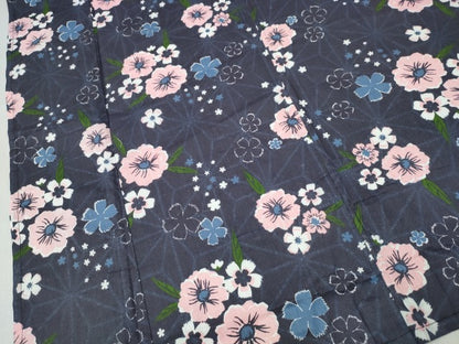 平和屋着物∴夏物　浴衣　舞花文　綿　逸品　未使用　CABH1569ng