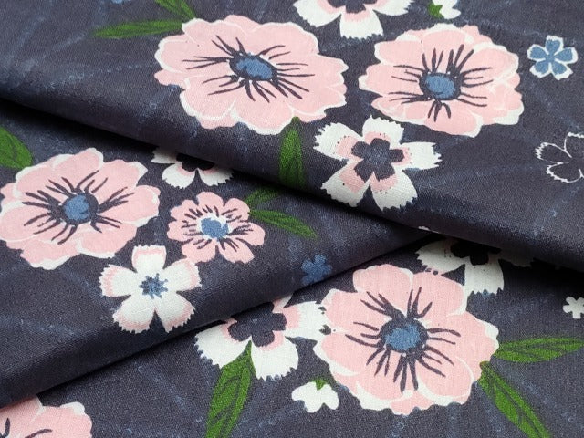 平和屋着物∴夏物　浴衣　舞花文　綿　逸品　未使用　CABH1564ng