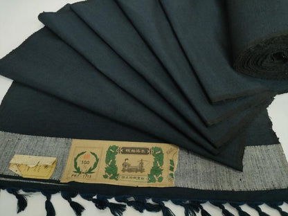 平和屋着物▼男性　紬　反物　着尺　アンサンブル　褐返色　キングサイズ　逸品　未使用　DABH2343zzz