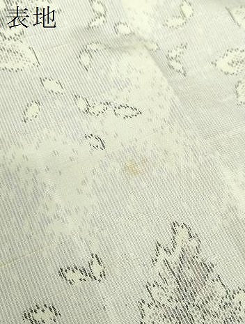 平和屋着物●上質な紬　草花文　正絹　逸品　未使用　DABG8582ps