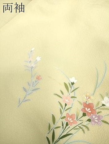 平和屋着物●訪問着　几帳花文　暈し染め　金彩　正絹　逸品　DABG8566ps