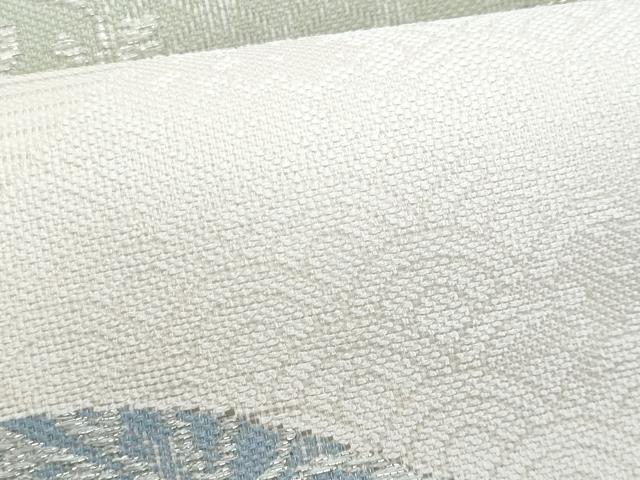 平和屋着物＊夏物　つけ帯　道長更紗花文　銀糸　正絹　逸品　CABI5656fb