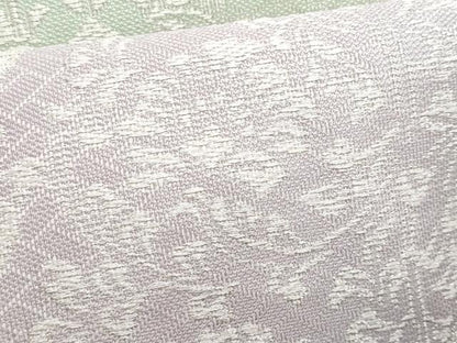 平和屋着物＊夏物　つけ帯　道長更紗花文　銀糸　正絹　逸品　CABI5656fb
