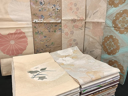 平和屋着物■夏物 袋帯 絽 紗 まとめて 50点 花柄 正倉院 絽綴れ すくい織 金銀糸 など 未使用品あり 全て正絹 mmm1193