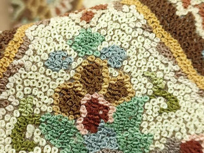平和屋本店●最高級　中国三大刺繍　総相良刺繍　総刺繍　袋帯　200万粒　総詰め　正倉院花文　逸品　DZAB7762kh6