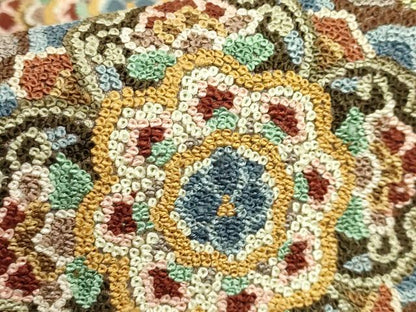 平和屋本店●最高級　中国三大刺繍　総相良刺繍　総刺繍　袋帯　200万粒　総詰め　正倉院花文　逸品　DZAB7762kh6