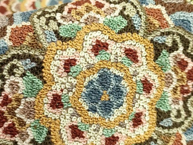 平和屋本店●最高級　中国三大刺繍　総相良刺繍　総刺繍　袋帯　200万粒　総詰め　正倉院花文　逸品　DZAB7762kh6
