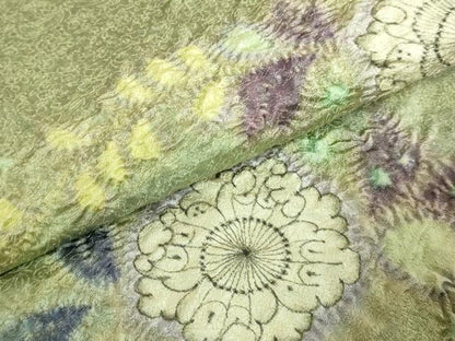 平和屋本店●極上　久保田一竹　幻の辻が花　太鼓柄袋帯　金通し地　逸品　DZAB7837kh6