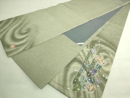 平和屋本店●極上　久保田一竹　幻の辻が花　太鼓柄袋帯　金通し地　逸品　DZAB7836kh6