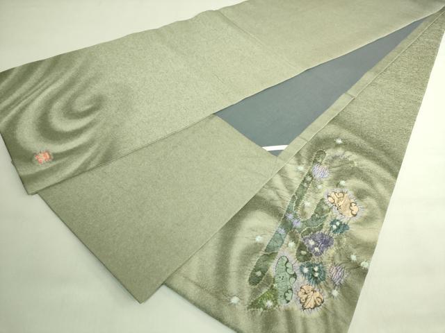 平和屋本店●極上　久保田一竹　幻の辻が花　太鼓柄袋帯　金通し地　逸品　DZAB7836kh6