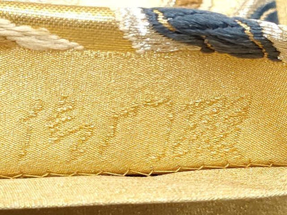 平和屋着物●西陣　坂下織物謹製　六通柄袋帯　唐織　大和献上華文　金銀糸　正絹　逸品　CABI8879hy