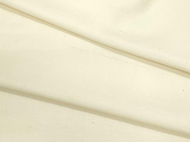 平和屋着物▼白生地　反物　着尺　紬地　生成り色　逸品　未使用　DABG9082we