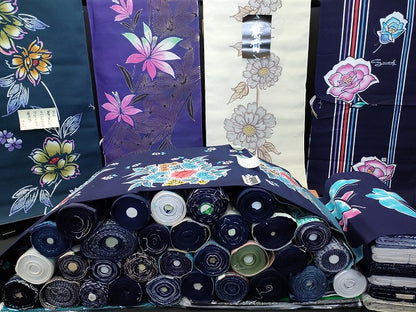 平和屋本店■浴衣反物 まとめて 45点 蝶 花柄 紫陽花 Kansai 山本寛斎 GUY LAROCHE 夏すがた 江戸ゆかた よし水 など 全て未使用 ppp3880