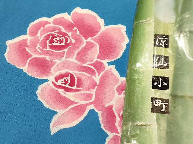 平和屋本店■浴衣反物 まとめて 45点 花柄 涼仙小町 三勝染 城戸真亜子オリジナルゆかた など 全て未使用 ppp3878