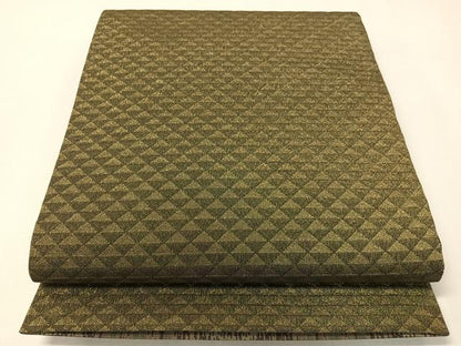 平和屋着物●両面　全通柄袋帯　太子間道　正絹　逸品　CABI4342vp