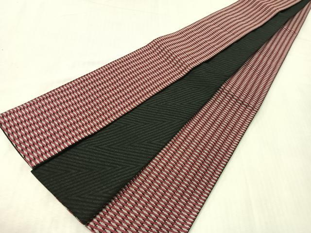 平和屋着物●撫松庵　男性　角帯　網目文様　CABI4338vp
