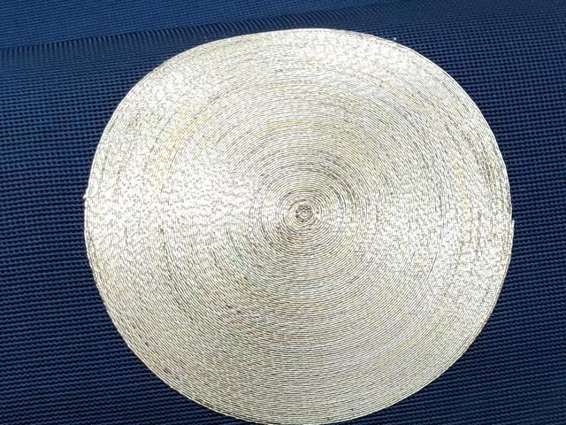 平和屋着物＊夏物　八寸名古屋帯　駒刺繍　丸文　正絹　逸品　CABI5809fb