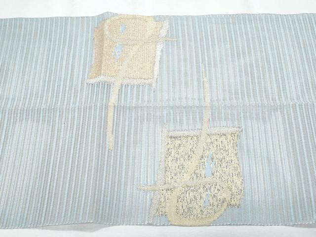平和屋着物＊夏物　八寸名古屋帯　絽綴れ　格子　金銀糸　正絹　逸品　CABI5818fb