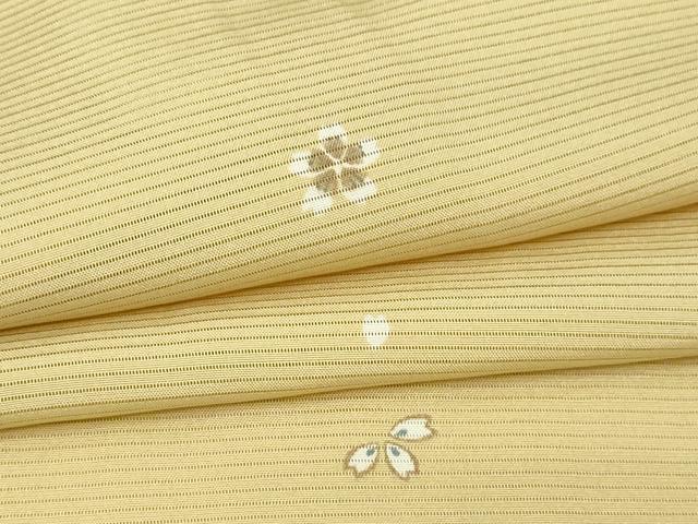 平和屋着物＊夏物　小紋　絽　舞花文　正絹　逸品　DABG9828sf