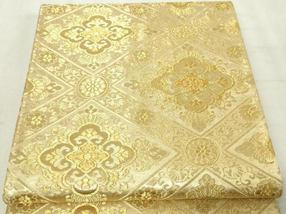 平和屋本店▼六通柄袋帯　天平煌彩文　本金二重箔24ｋ　正絹　逸品　DABG9903sf