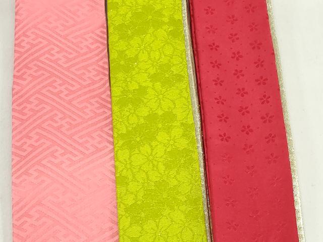 平和屋着物▼和装小物　重ね衿・伊達衿まとめて20点　紗綾形 舞桜 草葉　金糸　逸品　DABG6432xg