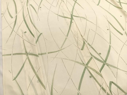 平和屋着物＊夏物　小紋　絽　手描き　露草文　正絹　逸品　BAAX7279hv