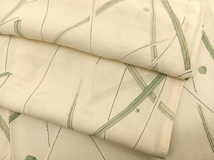 平和屋着物＊夏物　小紋　絽　手描き　露草文　正絹　逸品　BAAX7279hv