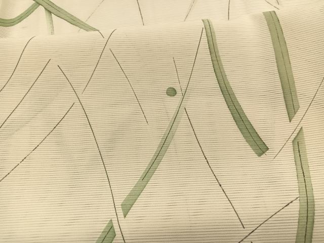 平和屋着物＊夏物　小紋　絽　手描き　露草文　正絹　逸品　BAAX7279hv