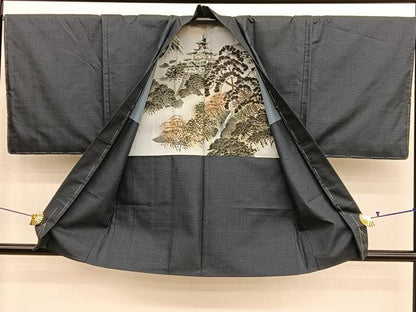 平和屋着物■男性　本場大島紬　アンサンブル　100亀甲　総詰め　正絹　逸品　未使用　BAAX7314hv