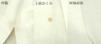 平和屋着物＊夏物　男性　長襦袢　色無地　鳥の子色　麻　逸品　DABG9804sf