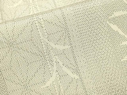 平和屋着物▽本塩沢　単衣　麻の葉間道　正絹　逸品　DABH4727du