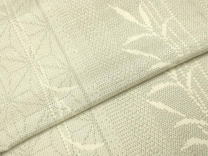 平和屋着物▽本塩沢　単衣　麻の葉間道　正絹　逸品　DABH4727du