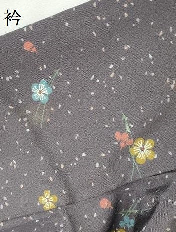平和屋着物●上質な小紋　松葉花文　正絹　逸品　DABH0383op