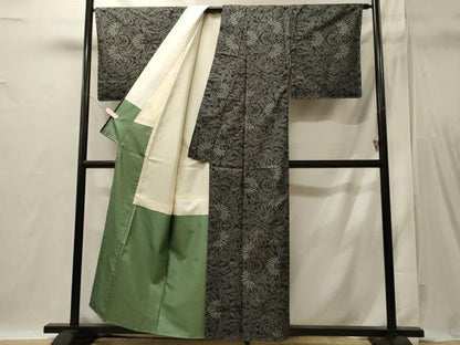 平和屋着物■本場大島紬　7マルキ　枝花文　正絹　逸品　未使用　CABI1767oy