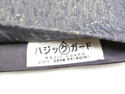 平和屋着物●太鼓柄袋帯　枝葉文　金通し地　正絹　逸品　CABI9167hy