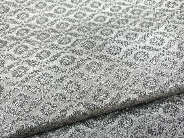 平和屋着物●両面　六通柄袋帯　笹竹椿文　金糸　正絹　逸品　CABI9166hy