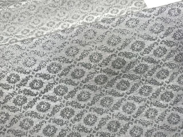 平和屋着物●両面　六通柄袋帯　笹竹椿文　金糸　正絹　逸品　CABI9166hy