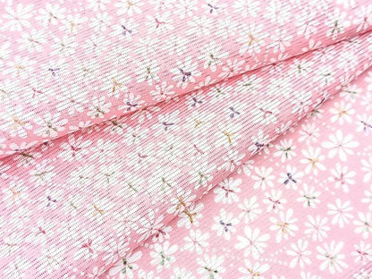 平和屋着物＊夏物　小紋　絽　小花尽くし　洗える着物　BAAX3968yc