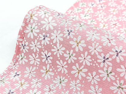 平和屋着物＊夏物　小紋　絽　小花尽くし　洗える着物　BAAX3968yc