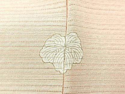 平和屋着物＊夏物　伝統工芸士　太田孝　色無地　絽　水柿色　伊と幸　反端付き　正絹　逸品　BAAX9003yc