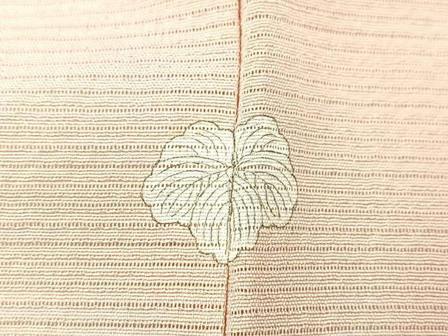 平和屋着物＊夏物　伝統工芸士　太田孝　色無地　絽　水柿色　伊と幸　反端付き　正絹　逸品　BAAX9003yc