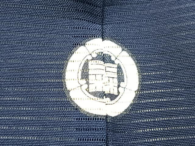平和屋着物＊夏物　色無地　絽　濃藍色　正絹　逸品　BAAX9023yc