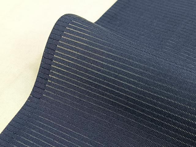 平和屋着物＊夏物　色無地　絽　濃藍色　正絹　逸品　BAAX9023yc